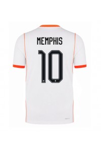 Alankomaat Memphis Depay #10 Jalkapallovaatteet Vieraspaita MM-kisat 2026 Lyhythihainen